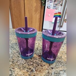 Contigo Purple and Teal Tumblers